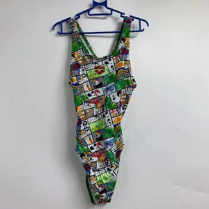 Arena Women's Summer Comic Swim Tech On Piece Swimsuit Size 22‎ NWT